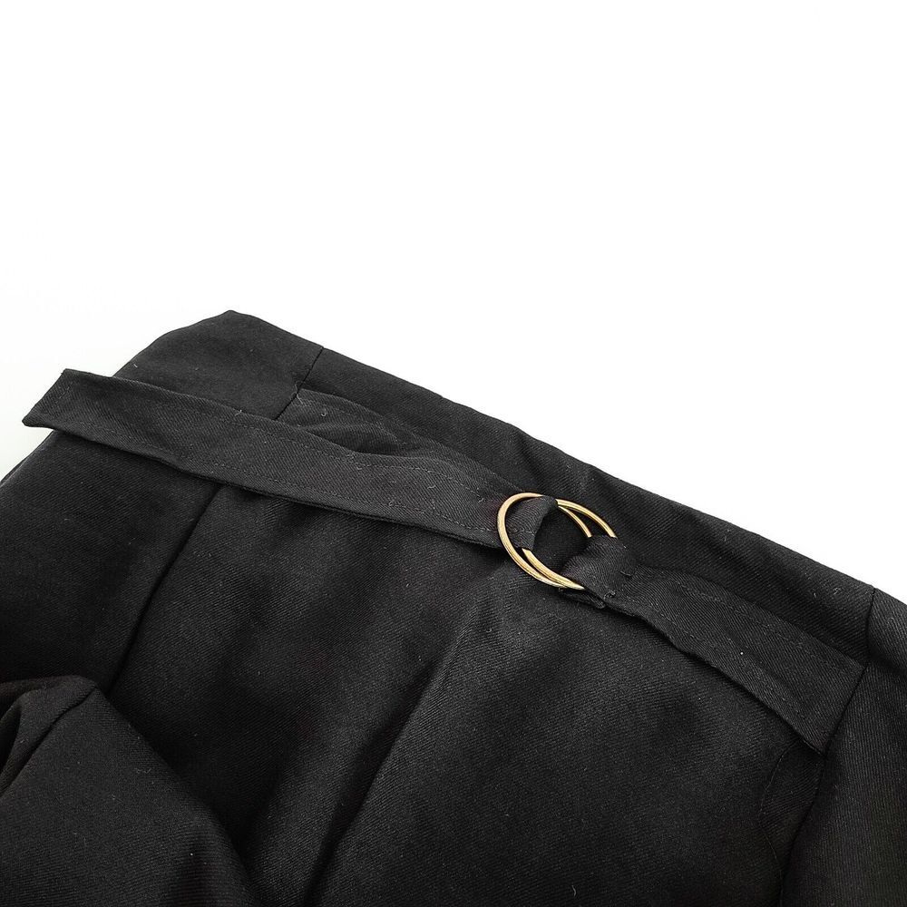 Bishop + Young D-Ring Wide Leg Pants Womens S Black Brand New w/ Tag - Picture 6 of 6